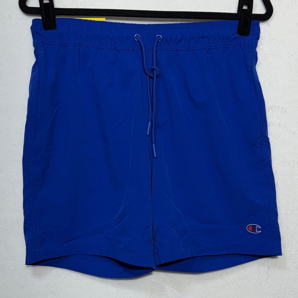 Champion Mens Blue Swim Shorts 7 Inch Inseam Compression Liner Small